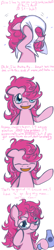 Size: 600x2800 | Tagged: safe, artist:solar-slash, pinkie pie, earth pony, pony, ask, ask pinkie pie solutions, comic, female, glasses, hair dryer, mare, messy mane, solo, towel, tumblr