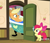 Size: 425x363 | Tagged: safe, apple bloom, applejack, earth pony, pony, somepony to watch over me, apple closet, bath, bathroom, bathtub, claw foot bathtub, door, exploitable meme, hat, karma, meme, water