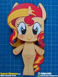 Size: 937x1250 | Tagged: safe, artist:eljoeydesigns, sunset shimmer, pony, unicorn, female, irl, mare, photo