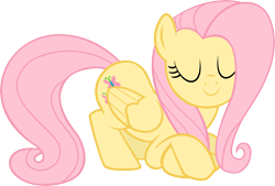 Size: 6720x4549 | Tagged: safe, artist:slb94, fluttershy, pegasus, pony, absurd resolution, simple background, transparent background, vector