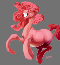 Size: 3918x4238 | Tagged: safe, artist:creet, pinkie pie, earth pony, pony, grin, hoers, solo, why