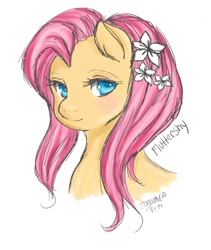 Size: 1080x1280 | Tagged: safe, artist:jenkitty20, fluttershy, pegasus, pony, female, flower, mare, solo