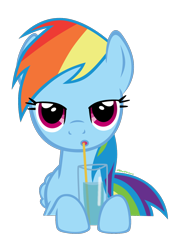 Size: 1128x1593 | Tagged: safe, artist:pony4444, derpibooru import, rainbow dash, pegasus, pony, drink, simple background, solo, straw, transparent background, vector