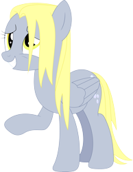 Size: 2783x3589 | Tagged: safe, artist:porygon2z, derpy hooves, pegasus, pony, slice of life (episode), female, mare, simple background, solo, straight hair, transparent background, vector