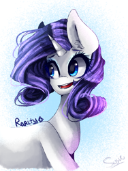 Size: 768x1024 | Tagged: safe, artist:iponylover, rarity, pony, unicorn, female, horn, mare, solo, white coat