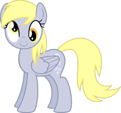 Size: 5729x5350 | Tagged: safe, artist:lman225, derpy hooves, pony, absurd resolution, looking at you, simple background, smiling, solo, transparent background, vector