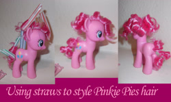 Size: 3967x2367 | Tagged: safe, artist:bluepaws21, pinkie pie, earth pony, pony, brushable, custom, solo, toy, tutorial