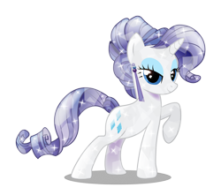 Size: 3758x3321 | Tagged: safe, artist:infinitewarlock, rarity, crystal rarity, crystallized, race swap, simple background, solo, transparent background, vector