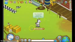 Size: 1280x720 | Tagged: safe, screencap, rarity, pony, unicorn, animal jam, chat bubble, computer mouse, hay