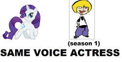 Size: 1025x523 | Tagged: safe, rarity, pony, unicorn, ed edd n eddy, exploitable meme, image macro, meme, nazz, same voice actor, tabitha st. germain