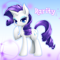 Size: 1000x1000 | Tagged: safe, artist:hashioaryut, rarity, pony, unicorn, female, looking at you, mare, solo