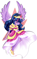 Size: 1406x2220 | Tagged: safe, artist:snow angel, derpibooru import, twilight sparkle, equestria girls, horned humanization, humanized, pixiv, solo, winged humanization