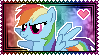 Size: 99x55 | Tagged: safe, artist:kevfin, derpibooru import, rainbow dash, pegasus, pony, deviantart stamp, solo, stamp