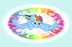 Size: 1111x719 | Tagged: safe, artist:imageconstructor, derpibooru import, rainbow dash, pegasus, pony, racing, solo, sonic rainboom