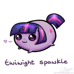 Size: 495x495 | Tagged: safe, artist:laurenmagpie, derpibooru import, twilight sparkle, chubbie, cute, solo, twiabetes