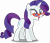 Size: 3514x3000 | Tagged: safe, artist:dashiesparkle, artist:hawk9mm, rarity, pony, unicorn, canterlot boutique, .svg available, glasses, open mouth, ponyscape, simple background, solo, that was fast, transparent background, vector