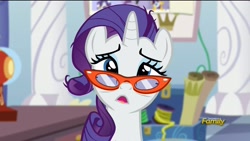 Size: 1920x1080 | Tagged: safe, screencap, rarity, pony, unicorn, canterlot boutique, glasses, messy mane, tired