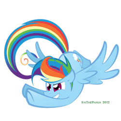 Size: 600x600 | Tagged: safe, artist:kaithephaux, derpibooru import, rainbow dash, pegasus, pony, simple background, solo, transparent background, vector