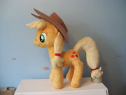 Size: 2848x2144 | Tagged: safe, artist:pinkamoone, applejack, irl, photo, plushie