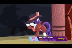 Size: 960x640 | Tagged: safe, screencap, rarity, pony, unicorn, rarity investigates, carmen sandiego, parody