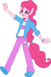 Size: 723x1104 | Tagged: safe, artist:bb14, bubble berry, pinkie pie, equestria girls, alternative cutie mark placement, equestria guys, facial cutie mark, male, ponied up, rule 63, solo