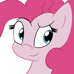 Size: 1280x1280 | Tagged: safe, artist:nuke928, pinkie pie, earth pony, pony, female, mare, pink coat, pink mane, smiling, solo