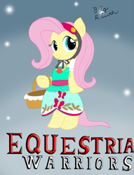 Size: 2529x3318 | Tagged: safe, artist:bigrinth, fluttershy, butterfly, pony, agitha, bipedal, cosplay, crossover, cute, equestria warriors, hnnng, hyrule warriors, shyabetes, solo, the legend of zelda