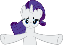 Size: 6000x4259 | Tagged: safe, artist:magister39, rarity, pony, unicorn, canterlot boutique, absurd resolution, bedroom eyes, hug, inkscape, offscreen character, pov, rules of rarity, simple background, solo, that was fast, transparent background, vector