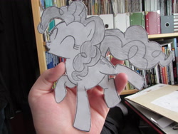 Size: 4000x3000 | Tagged: safe, artist:ocredan, pinkie pie, earth pony, pony, craft, papercraft, photo, solo, traditional art