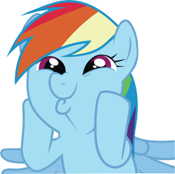 Size: 7104x7082 | Tagged: artist needed, safe, artist:p0nies, derpibooru import, rainbow dash, pegasus, pony, absurd resolution, dashface, simple background, solo, transparent background, vector