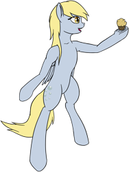Size: 871x1159 | Tagged: safe, artist:jedi515, derpy hooves, ditzy doo, pony, food, muffin, solo, standing
