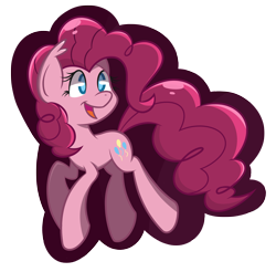 Size: 3663x3608 | Tagged: safe, artist:dahhez, pinkie pie, earth pony, pony, female, high res, mare, pink coat, pink mane, solo