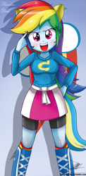 Size: 645x1321 | Tagged: safe, artist:the-butch-x, derpibooru import, rainbow dash, equestria girls, adorasexy, beautiful, beautiful x, cute, dashabetes, hand on hip, sexy, solo, wondercolts