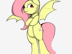 Size: 640x480 | Tagged: safe, artist:skippy_the_moon, fluttershy, flutterbat, pixiv, solo