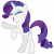 Size: 4500x4500 | Tagged: safe, artist:ohitison, rarity, pony, unicorn, sleepless in ponyville, absurd resolution, raised hoof, simple background, solo, transparent background, vector