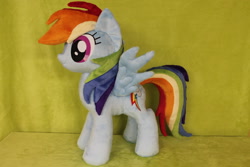 Size: 2256x1504 | Tagged: safe, artist:whitedove-creations, derpibooru import, rainbow dash, commission, custom, irl, photo, plushie, solo