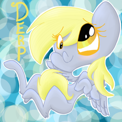 Size: 500x500 | Tagged: safe, artist:ginkoandlulu, derpy hooves, pegasus, pony, female, mare, solo