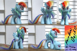 Size: 900x603 | Tagged: safe, artist:brewing-trouble, derpibooru import, rainbow dash, brushable, custom, irl, photo, solo, toy