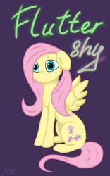 Size: 800x1280 | Tagged: safe, artist:aflamired, fluttershy, pegasus, pony, female, mare, pink mane, solo, yellow coat