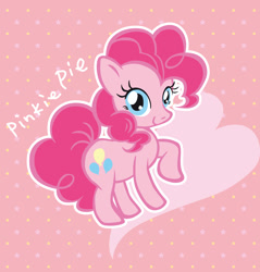 Size: 793x830 | Tagged: safe, artist:akiko, pinkie pie, earth pony, pony, female, mare, pink coat, pink mane, pixiv, solo