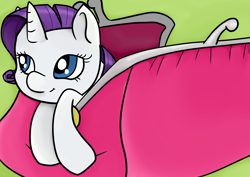 Size: 4093x2894 | Tagged: safe, artist:cutepencilcase, rarity, pony, unicorn, cute, pocket pony, purse, raribetes, solo