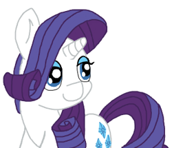 Size: 298x256 | Tagged: safe, artist:lockheart, rarity, pony, unicorn, flockmod, simple background, solo, white background