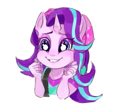 Size: 885x744 | Tagged: safe, artist:keeerooooo1, starlight glimmer, anthro, unicorn, equestria girls, mirror magic, spoiler:eqg specials, beanie, clothes, cute, equestria girls outfit, female, glimmerbetes, glimmie, glimmy, hat, keeerooooo1 is trying to kill us, shirt, simple background, solo, white background