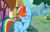 Size: 448x288 | Tagged: safe, derpibooru import, screencap, rainbow dash, pegasus, pony, the mysterious mare do well, eyes closed, female, folded wings, mare, solo, wings