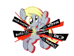 Size: 1600x1200 | Tagged: safe, derpy hooves, pegasus, pony, female, food, meme, muffin, persona, persona 5