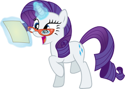 Size: 6000x4290 | Tagged: safe, artist:slb94, rarity, pony, unicorn, canterlot boutique, absurd resolution, excited, happy pony, magic, reading, simple background, solo, transparent background, vector