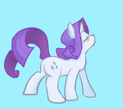 Size: 1000x883 | Tagged: safe, artist:pivixkyte, rarity, pony, unicorn, blushing, eyes closed, plot, simple background, solo