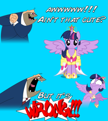 Size: 843x948 | Tagged: safe, artist:kwark85, derpibooru import, twilight sparkle, twilight sparkle (alicorn), alicorn, pony, alicorn drama, cuckolding in the description, drama, drama bait, female, mare, mr. hollywood, op is a cuck, op is trying to start shit, the duck goes kwark, two stupid dogs