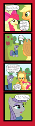 Size: 745x2630 | Tagged: safe, artist:oneovertwo, apple bloom, applejack, maud pie, earth pony, pony, maud pie (episode), comic