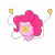 Size: 3500x3500 | Tagged: safe, artist:navitaserussirus, pinkie pie, drifloon, female, floating, pink hair, pokémon, simple background, smiling, solo, species swap, transparent background